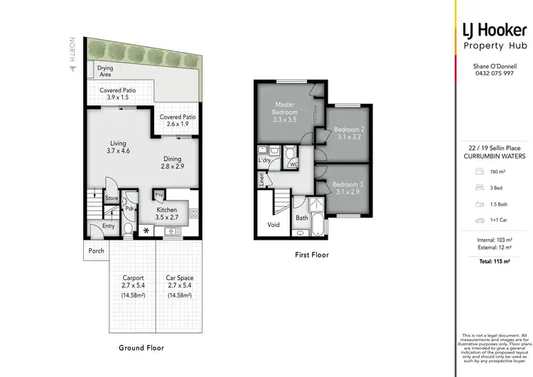 Floorplan of Homely townhouse listing, 22/19 Sellin Place, Currumbin Waters QLD 4223