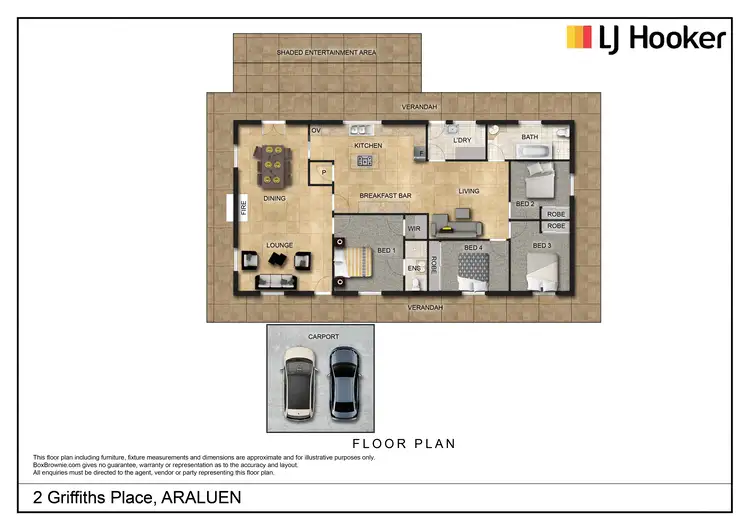 Floorplan of Homely house listing, 2 Griffiths Place, Araluen NT 870