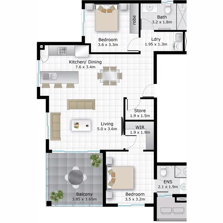 Floorplan of Homely unit listing, 701B/2 Mauna Loa, Darwin City NT 800
