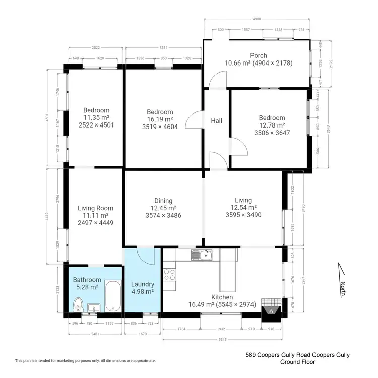 Floorplan of Homely rural property listing, 589 Coopers Gully Road, Bega NSW 2550