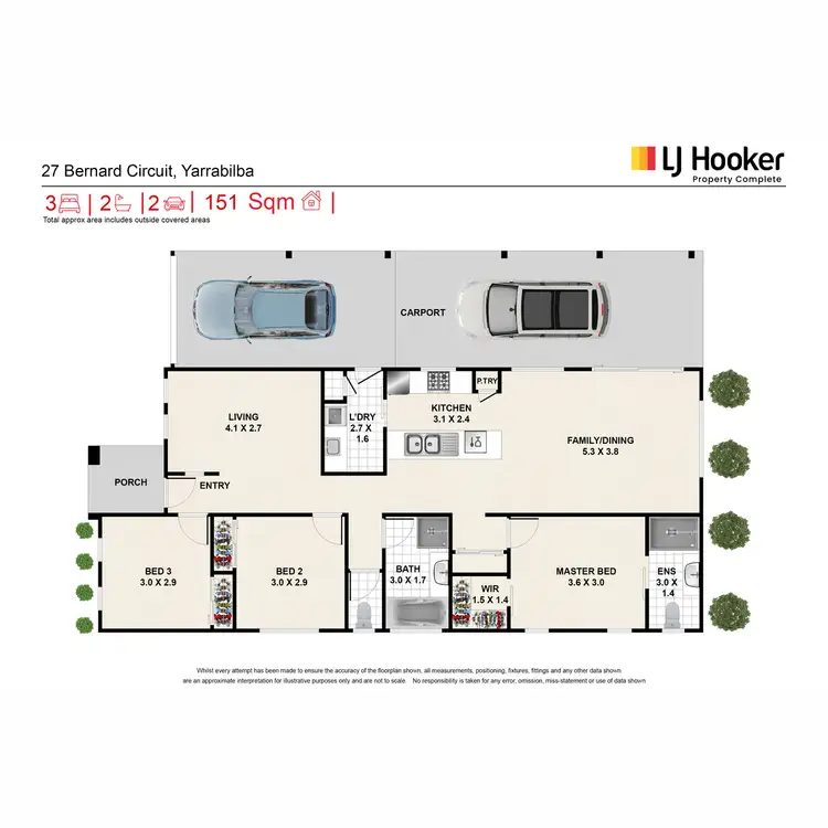 Floorplan of Homely house listing, 27 Bernard Circuit, Yarrabilba QLD 4207