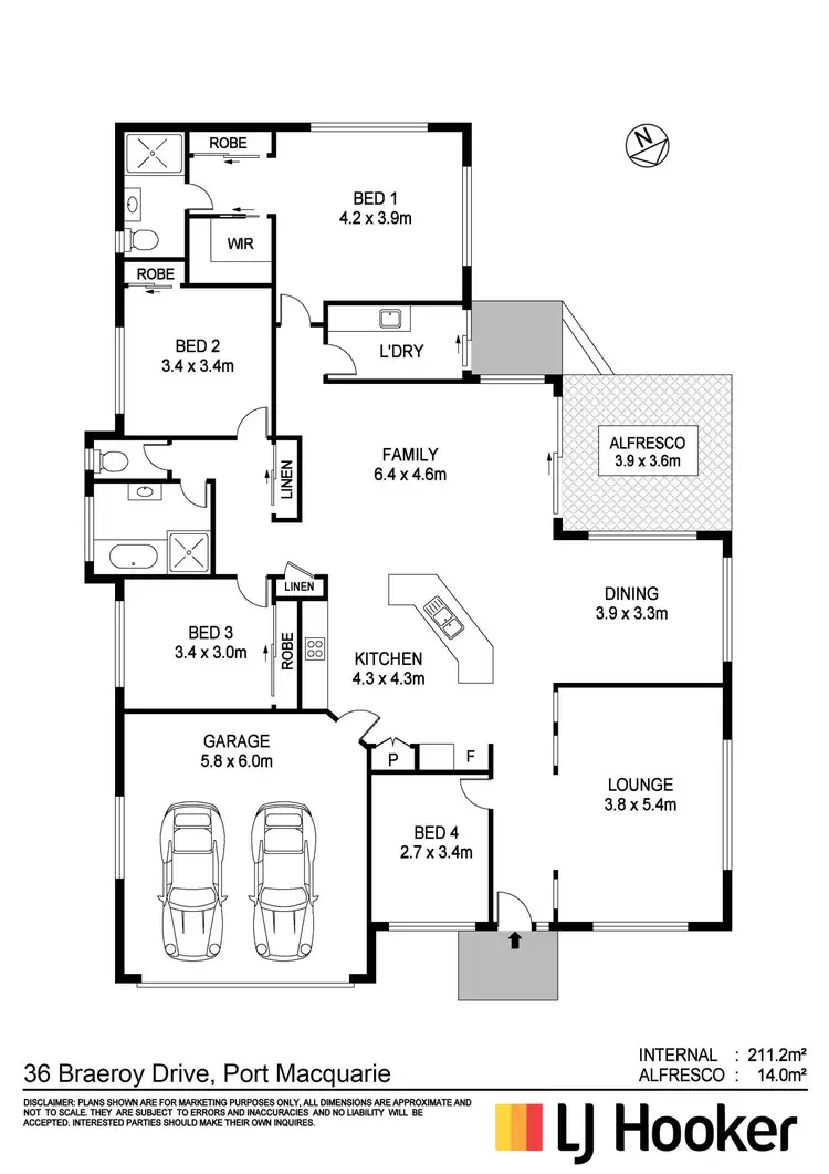 Floorplan of Homely house listing, 36 Braeroy Drive, Port Macquarie NSW 2444