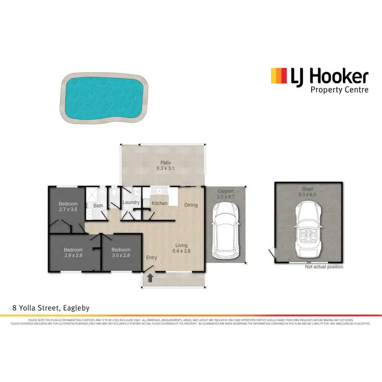 Floorplan of Homely house listing, 8 Yolla Street, Eagleby QLD 4207