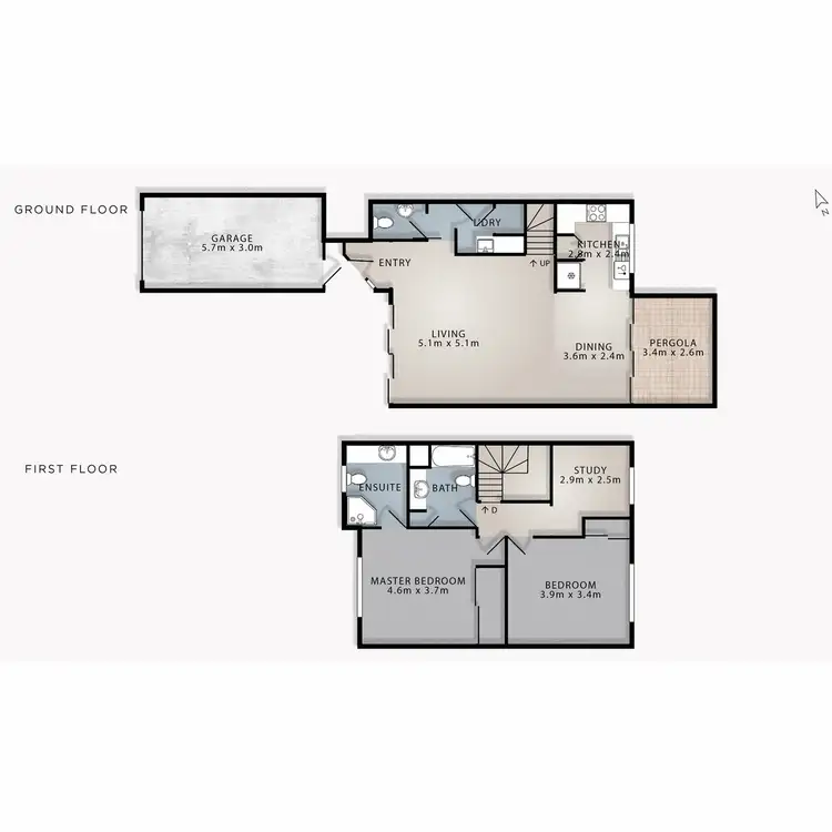 Floorplan of Homely townhouse listing, 11/100 Cotlew Street East, Southport QLD 4215