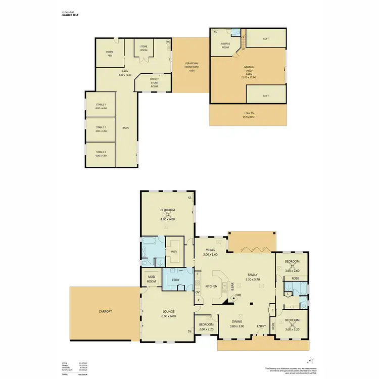 Floorplan of Homely house listing, 45 Clancy Road, Gawler Belt SA 5118