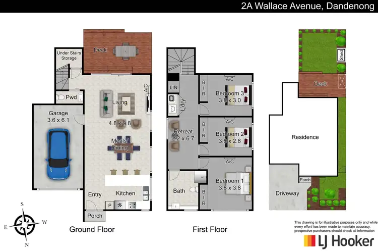 Floorplan of Homely unit listing, 2A Wallace Avenue, Dandenong VIC 3175