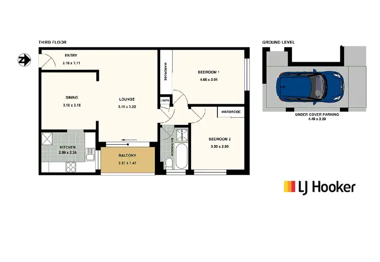 Floorplan of Homely unit listing, 18/6 Murray Street, Lane Cove NSW 2066