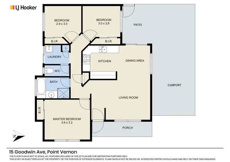 Floorplan of Homely house listing, 15 Goodwin Avenue, Point Vernon QLD 4655