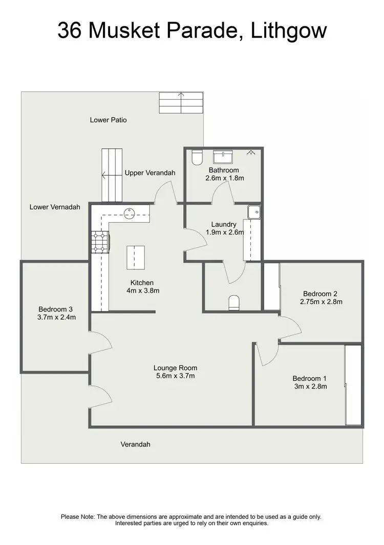 Floorplan of Homely house listing, 36 Musket Parade, Lithgow NSW 2790
