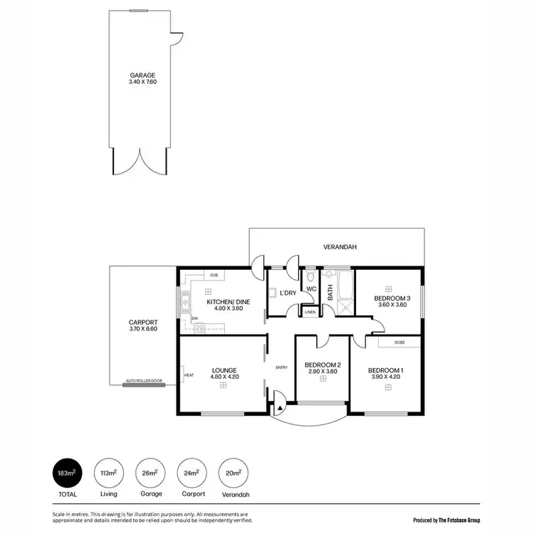 Floorplan of Homely house listing, 1 Ayredale Avenue, Clearview SA 5085
