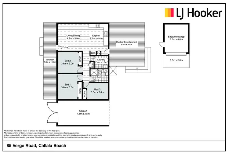Floorplan of Homely house listing, 85 Verge Road, Callala Beach NSW 2540