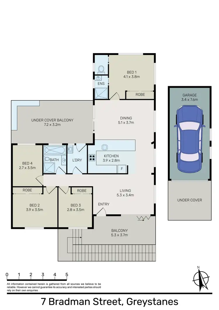Floorplan of Homely house listing, 7 Bradman Street, Greystanes NSW 2145