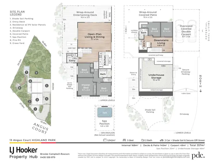 Floorplan of Homely house listing, 13 Angus Court, Highland Park QLD 4211