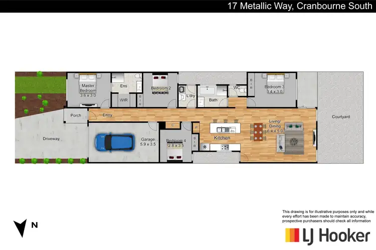 Floorplan of Homely house listing, 17 Metallic Way, Cranbourne South VIC 3977