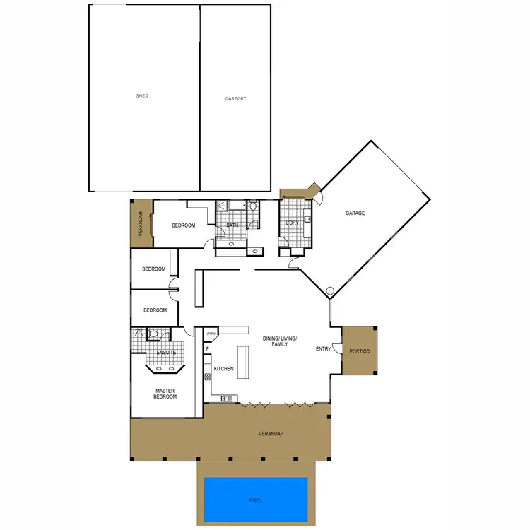 Floorplan of Homely house listing, 69 McNamara Road, Rocksberg QLD 4510