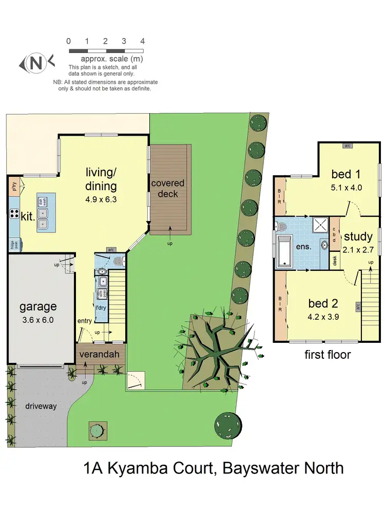 Floorplan of Homely townhouse listing, 1A Kyamba Court, Bayswater North VIC 3153