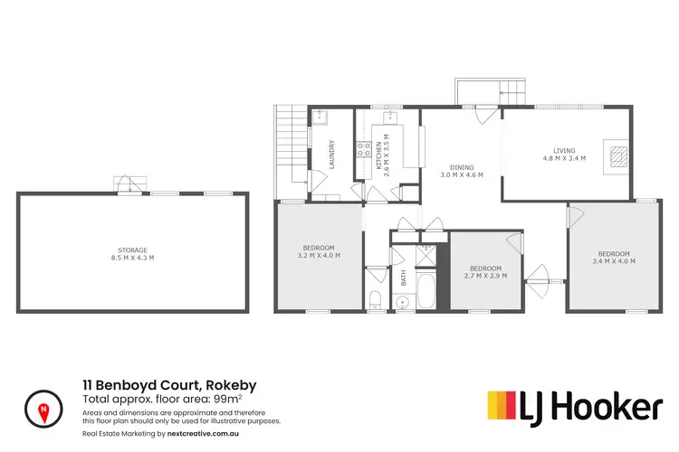 Floorplan of Homely house listing, 11 Benboyd Court, Rokeby TAS 7019