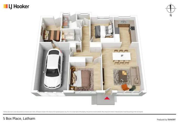 Floorplan of Homely house listing, 5 Box Place, Latham ACT 2615