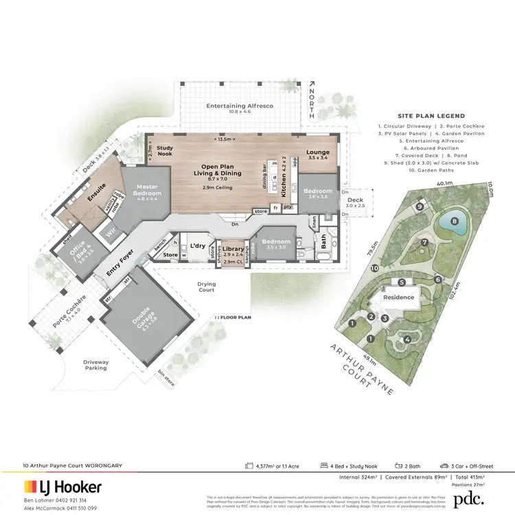 Floorplan of Homely house listing, 10 Arthur Payne Court, Worongary QLD 4213