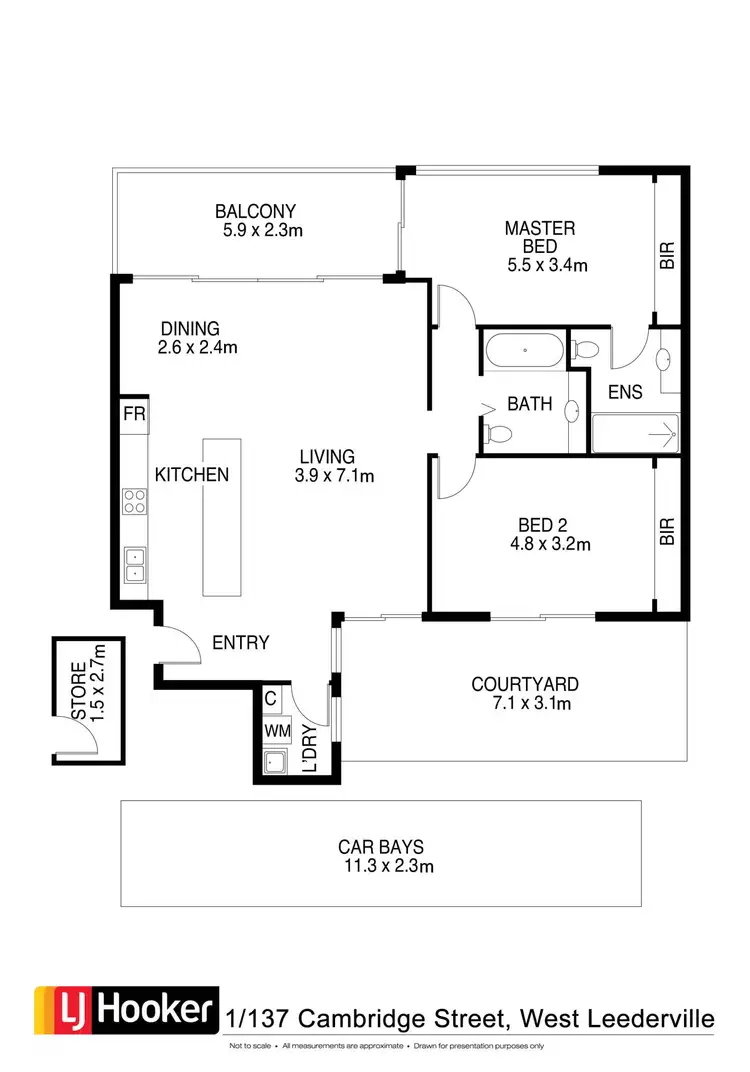 Floorplan of Homely apartment listing, 1/137 Cambridge Street, West Leederville WA 6007