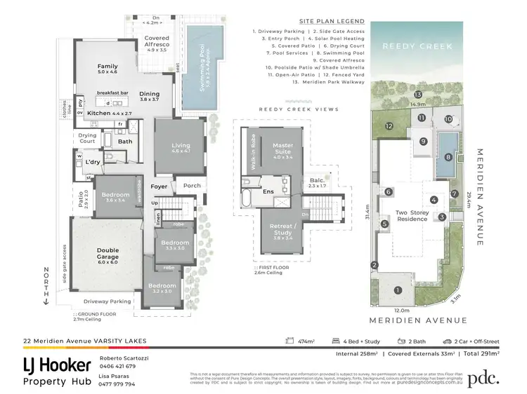 Floorplan of Homely house listing, 22 Meridien Avenue, Varsity Lakes QLD 4227
