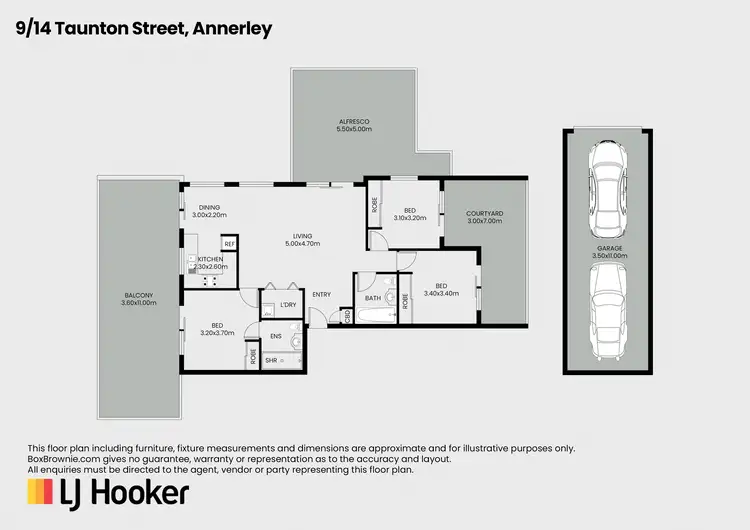 Floorplan of Homely unit listing, Unit 9/14 Taunton Street, Annerley QLD 4103