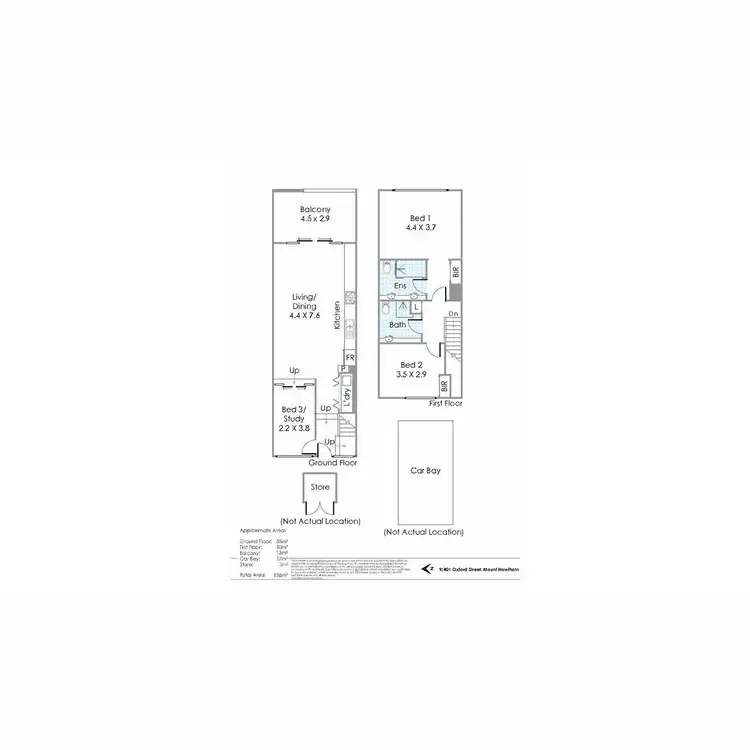 Floorplan of Homely townhouse listing, 9/401 Oxford Street, Mount Hawthorn WA 6016