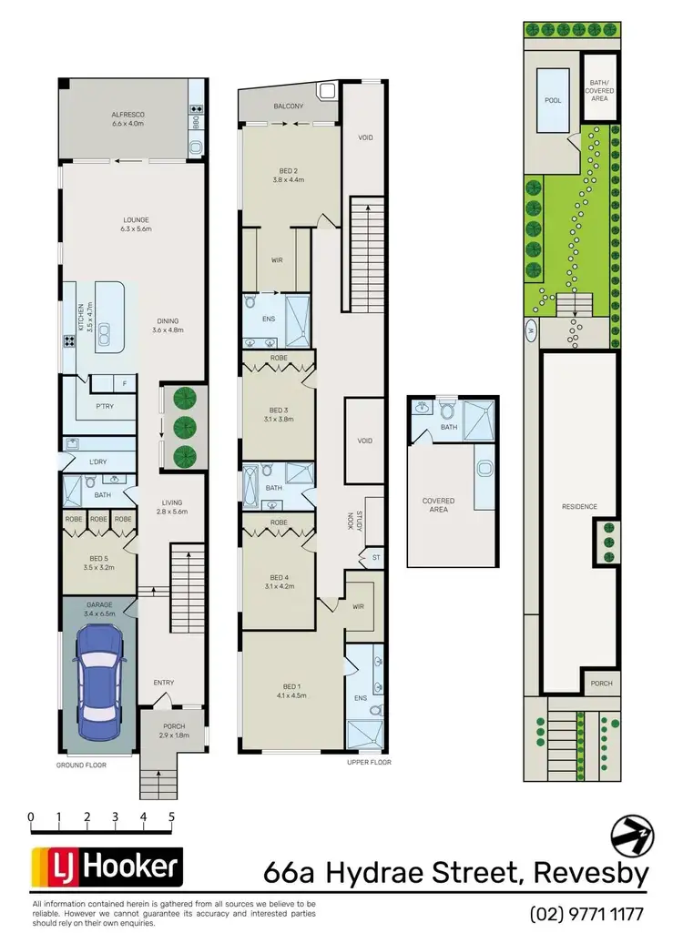 Floorplan of Homely semi-detached listing, 66A Hydrae Street, Revesby NSW 2212