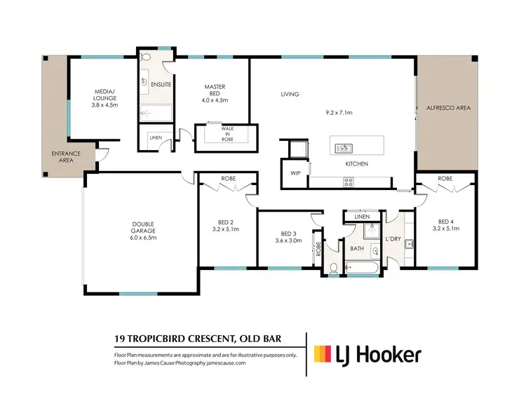 Floorplan of Homely house listing, 19 Tropicbird Crescent, Old Bar NSW 2430