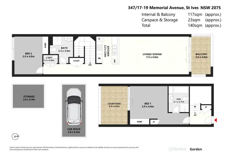Floorplan of Homely apartment listing, 347/17 Memorial Avenue, St Ives NSW 2075