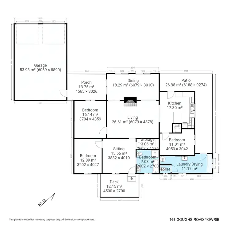 Floorplan of Homely rural property listing, 168 Goughs Road, Cobargo NSW 2550