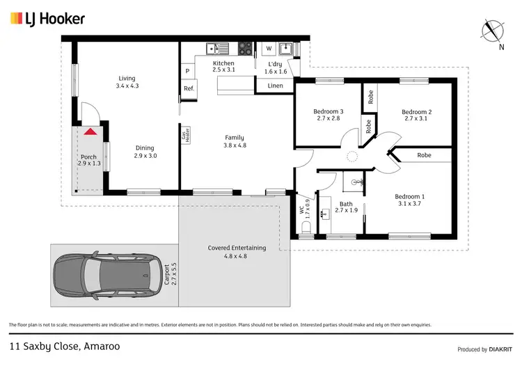 Floorplan of Homely house listing, 11 Saxby Close, Amaroo ACT 2914