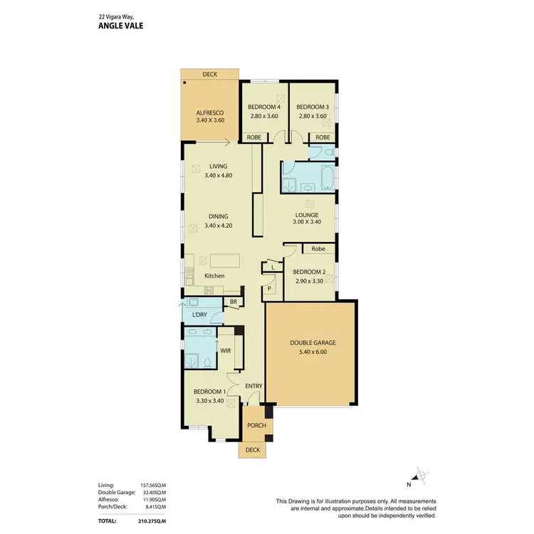 Floorplan of Homely house listing, 22 Virgara Way, Angle Vale SA 5117