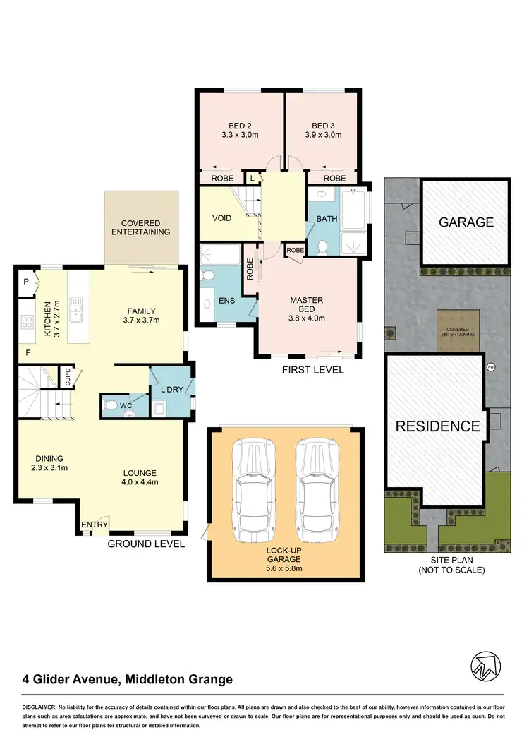 Floorplan of Homely house listing, 4 Glider Ave, Middleton Grange NSW 2171