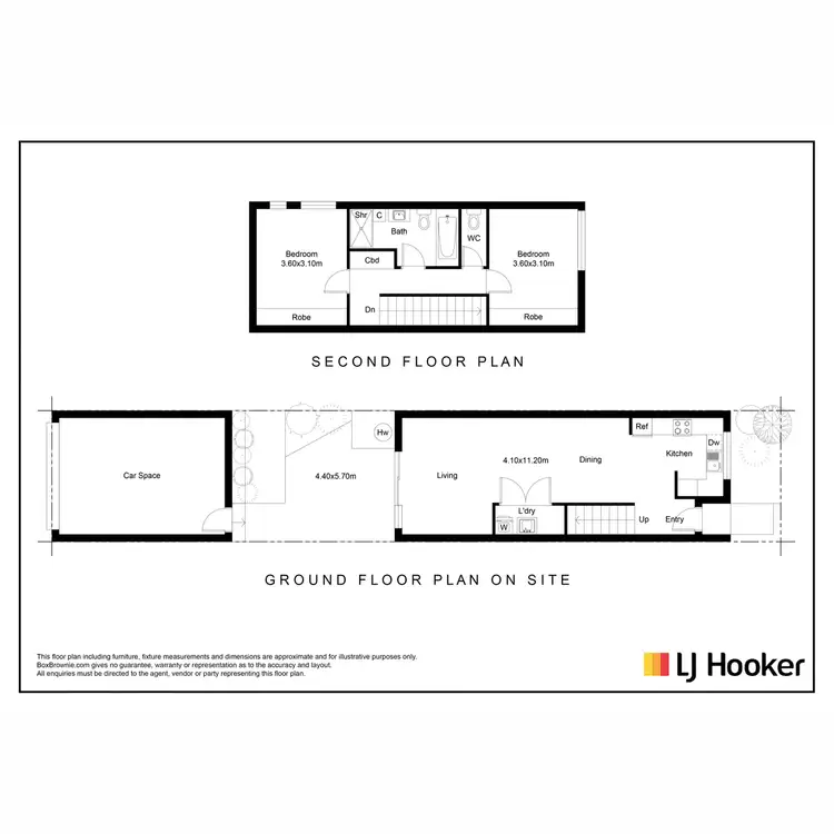 Floorplan of Homely townhouse listing, 59 Seagrass Crescent, Point Cook VIC 3030