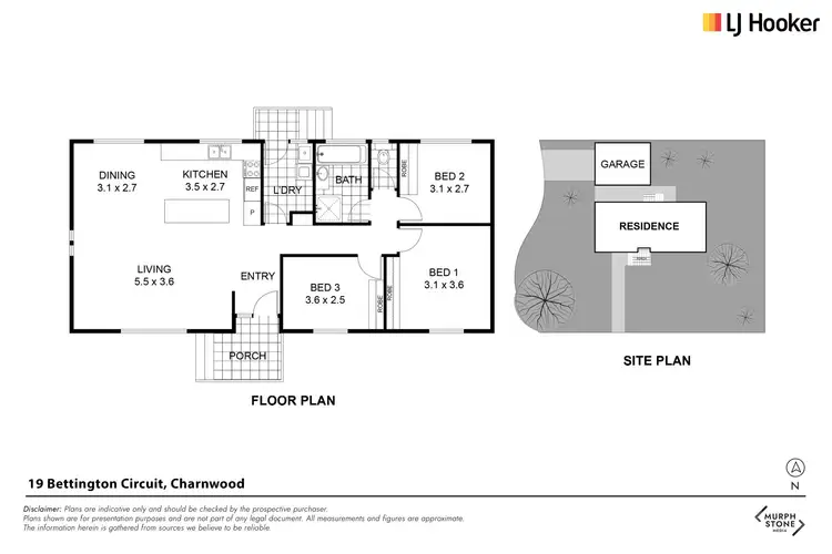 Floorplan of Homely house listing, 19 Bettington Circuit, Charnwood ACT 2615