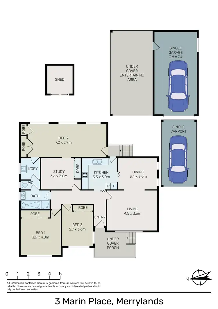 Floorplan of Homely house listing, 3 Marin Place, Merrylands NSW 2160