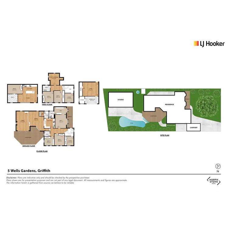 Floorplan of Homely house listing, 5 Wells Gardens, Griffith ACT 2603