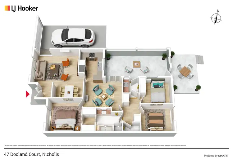 Floorplan of Homely house listing, 47 Dooland Court, Nicholls ACT 2913
