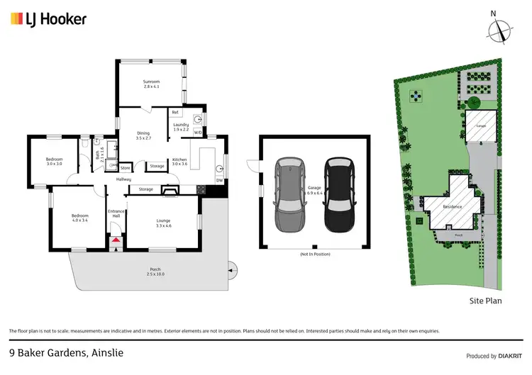 Floorplan of Homely house listing, 9 Baker Gardens, Ainslie ACT 2602