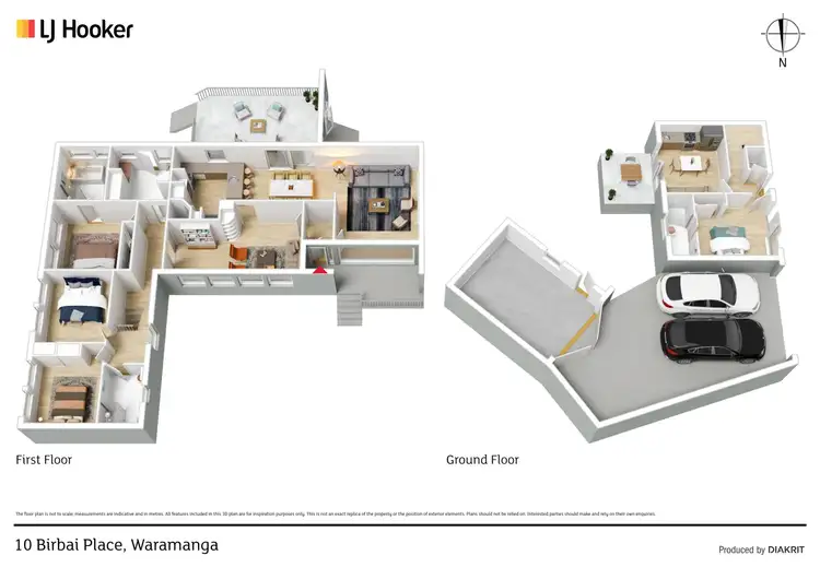 Floorplan of Homely house listing, 10 Birbai Place, Waramanga ACT 2611