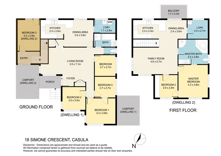 Floorplan of Homely house listing, 18 Simone Crescent, Casula NSW 2170