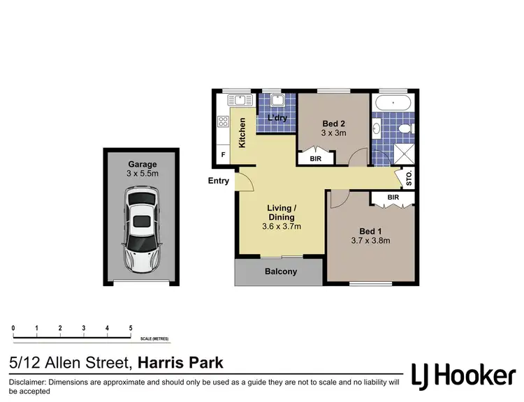 Floorplan of Homely apartment listing, 5/12 Allen Street, Harris Park NSW 2150
