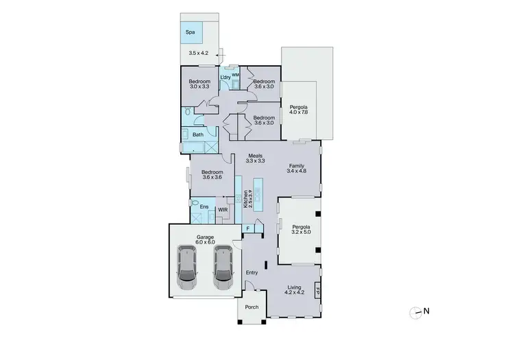 Floorplan of Homely house listing, 7 Moss Street, Cranbourne North VIC 3977