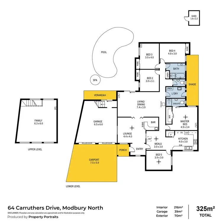 Floorplan of Homely house listing, 64 Carruthers Drive, Modbury North SA 5092