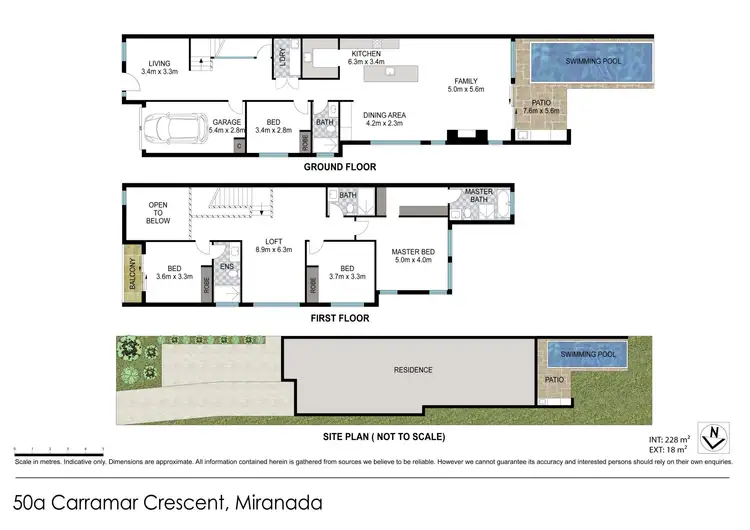 Floorplan of Homely semi-detached listing, 50A Carramar Crescent, Miranda NSW 2228