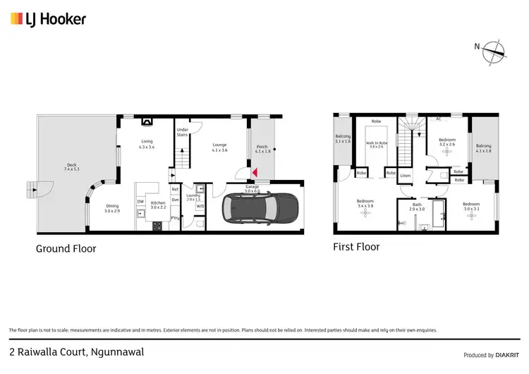 Floorplan of Homely house listing, 2 Raiwalla Court, Ngunnawal ACT 2913