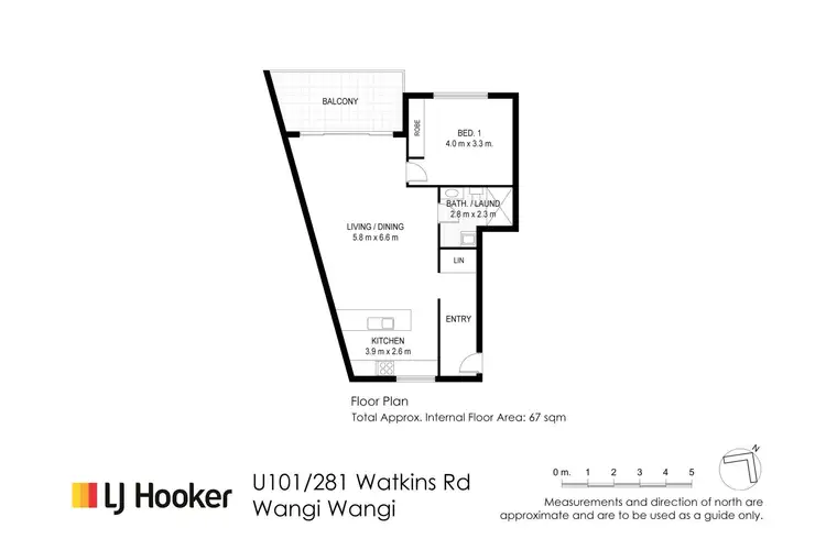 Floorplan of Homely apartment listing, 101/281 Watkins Road, Wangi Wangi NSW 2267