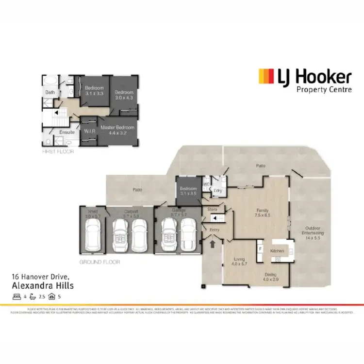 Floorplan of Homely house listing, 16 Hanover Drive, Alexandra Hills QLD 4161