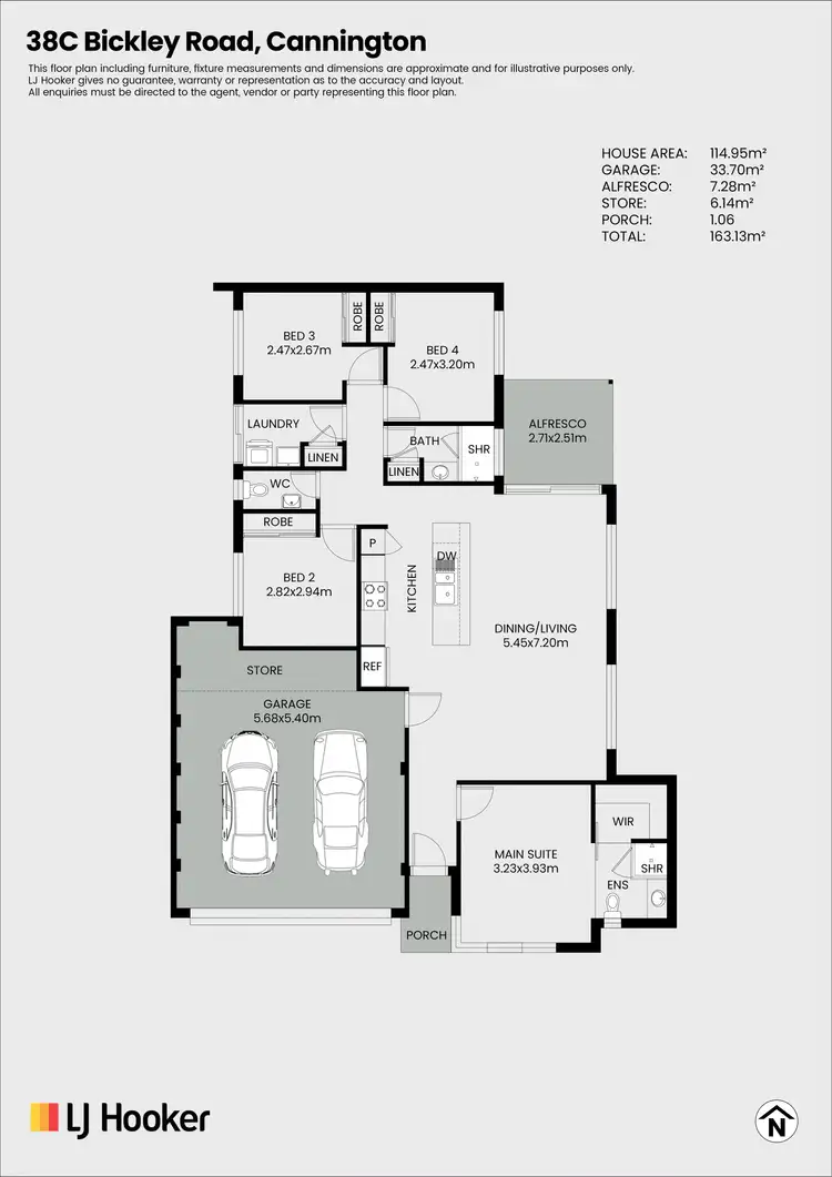 Floorplan of Homely villa listing, 38C Bickley Road, Cannington WA 6107